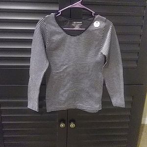 Sparkly stripped long sleeve shirt